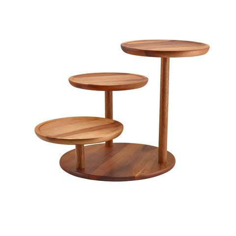 GenWare Acacia Wood 3 Tier Platform Riser - Pack 1