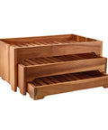 GenWare Acacia Wood 3 Tier Display Stand GN 1/1 - Pack 1