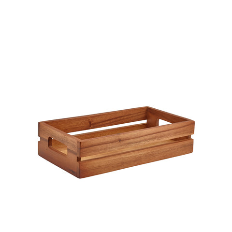 GenWare Acacia Wood Low Box/ Riser GN 1/3 - Pack 1