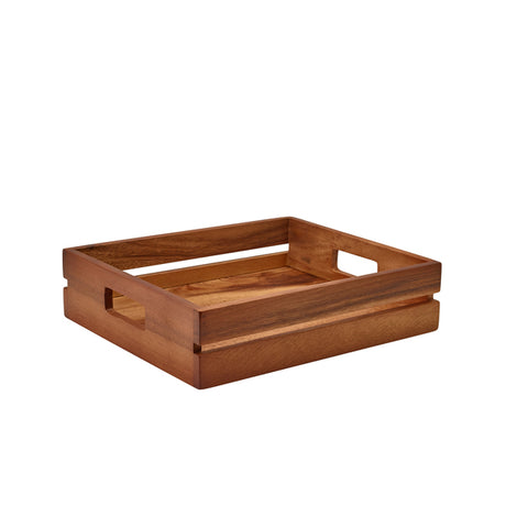 GenWare Acacia Wood Low Box/ Riser GN 1/2 - Pack 1