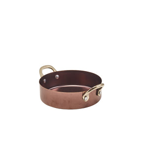 GenWare Copper Vintage Steel Mini Casserole Dish 12.25 x 3.5cm - Pack 6