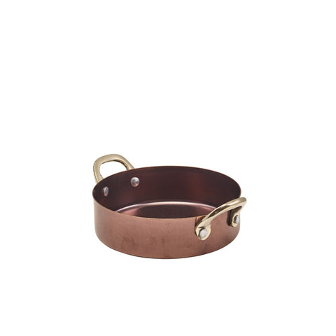 GenWare Copper Vintage Steel Mini Casserole Dish 12.25 x 3.5cm - Pack 6