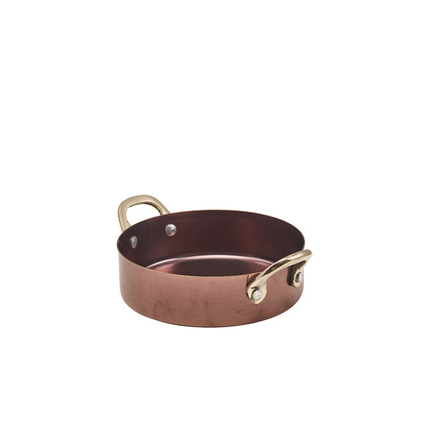 GenWare Copper Vintage Steel Mini Casserole Dish 12.25 x 3.5cm - Pack 6