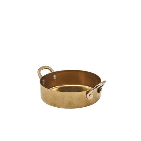 GenWare Gold Vintage Steel Mini Casserole Dish 12.25 x 3.5cm - Pack 6