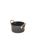 GenWare Black Vintage Steel Mini Casserole Dish 9 x 5.25cm - Pack 6