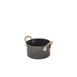 GenWare Black Vintage Steel Mini Casserole Dish 9 x 5.25cm - Pack 6