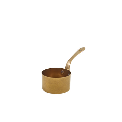 GenWare Gold Vintage Steel Mini Sauce Pan 7 x 3.75cm - Pack 6