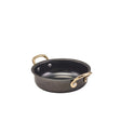 GenWare Black Vintage Steel Round Dish 13.5 x 3.75cm - Pack 6