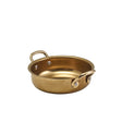GenWare Gold Vintage Steel Round Dish 13.5 x 3.75cm - Pack 6