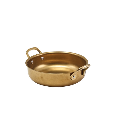 GenWare Gold Vintage Steel Round Dish 15.5 x 4cm - Pack 6