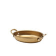 GenWare Gold Vintage Steel Oval Dish 16.5 x 12.5cm - Pack 6