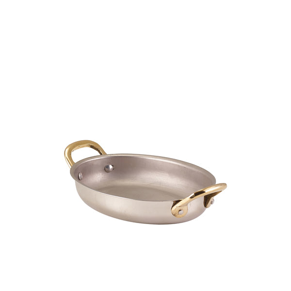 GenWare Stainless Steel Oval Dish 16.5 x 12.5cm - Pack 6