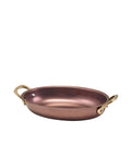 GenWare Copper Vintage Steel Oval Dish 18.5 x 13.5cm - Pack 6