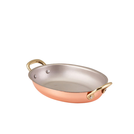 GenWare Copper Plated Oval Dish 18.5 x 13.5cm - Pack 6