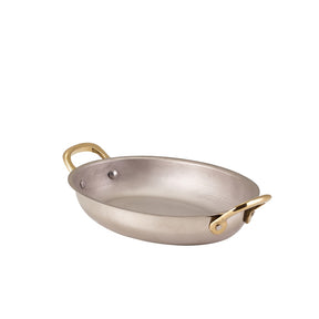 GenWare Stainless Steel Oval Dish 18.5 x 13.5cm - Pack 6