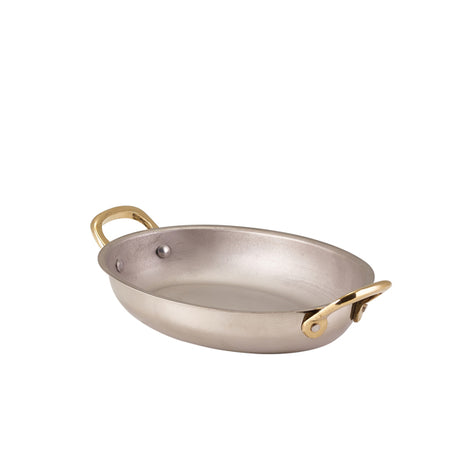 GenWare Stainless Steel Oval Dish 18.5 x 13.5cm - Pack 6