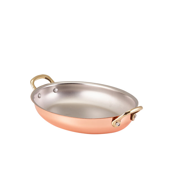 GenWare Copper Plated Oval Dish 20.75 x 15.75cm - Pack 6
