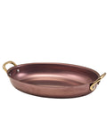 GenWare Copper Vintage Steel Oval Dish 24.5 x 17.5cm - Pack 6