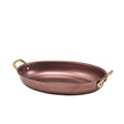GenWare Copper Vintage Steel Oval Dish 24.5 x 17.5cm - Pack 6