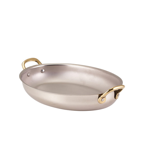 GenWare Stainless Steel Oval Dish 24.5 x 17.5cm - Pack 6