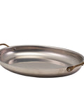 GenWare Vintage Steel Oval Dish 37.5 x 26cm - Pack 3