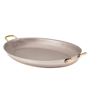 GenWare Stainless Steel Oval Dish 37.5 x 26cm - Pack 3