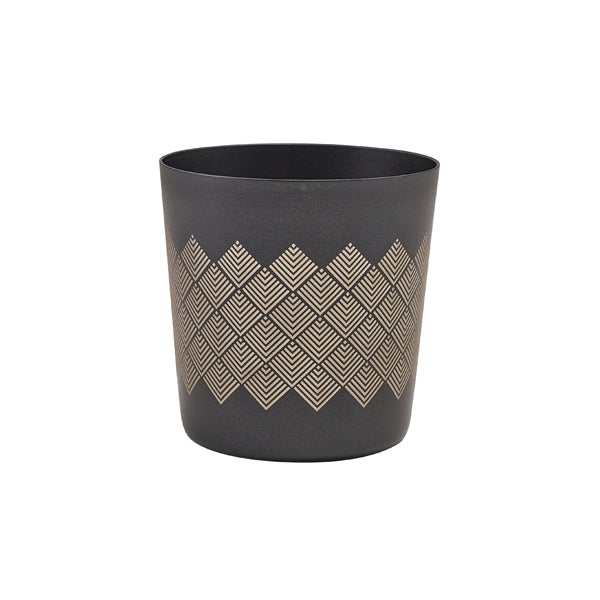 GenWare Metallic Black Diamond Serving Cup 8.5 x 8.5cm - Pack 12