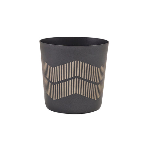 GenWare Metallic Black Lined Serving Cup 8.5 x 8.5cm - Pack 12