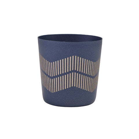 GenWare Metallic Blue Lined Serving Cup 8.5 x 8.5cm - Pack 12