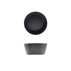 GenWare Melamine Black Tableau Conical Buffet Bowl 22 x 10cm - Pack 1