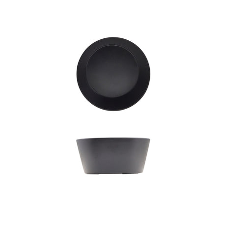 GenWare Melamine Black Tableau Conical Buffet Bowl 22 x 10cm - Pack 1
