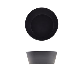 GenWare Melamine Black Tableau Conical Buffet Bowl 26.5 x 10cm - Pack 1