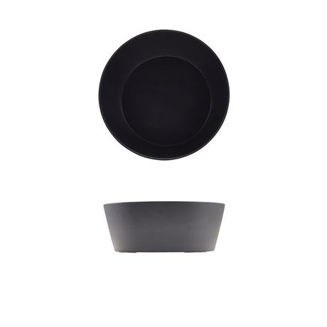 GenWare Melamine Black Tableau Conical Buffet Bowl 26.5 x 10cm - Pack 1