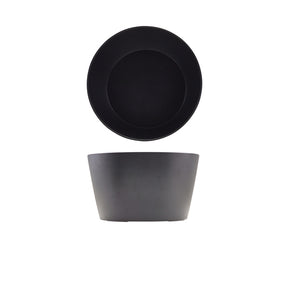 GenWare Melamine Black Tableau Conical Buffet Bowl 26.5 x 15cm - Pack 1