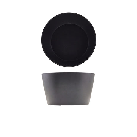 GenWare Melamine Black Tableau Conical Buffet Bowl 26.5 x 15cm - Pack 1