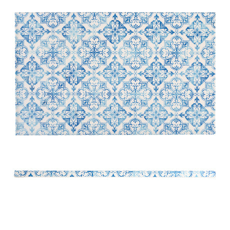 GenWare Melamine Blue Talavera GN 1/1 Slab 53 x 32.5cm - Pack 1