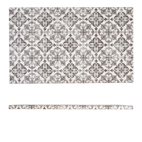 GenWare Melamine Grey Talavera GN 1/1 Slab 53 x 32.5cm - Pack 1