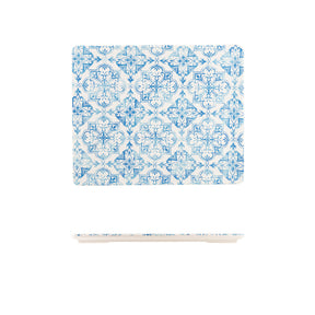 GenWare Melamine Blue Talavera GN 1/2 Platter - Pack 1