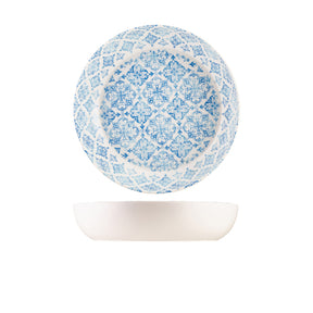 GenWare Melamine Blue Talavera Buffet Bowl 35 x 7.5cm - Pack 1