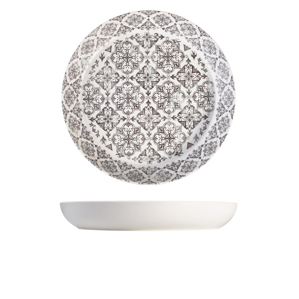 GenWare Melamine Grey Talavera Buffet Bowl 42 x 6cm - Pack 1