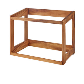 GenWare Acacia Wood Crate Stand GN 1/1 - Pack 1