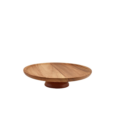 GenWare Acacia Wood Cake Stand 33 x 8cm - Pack 1