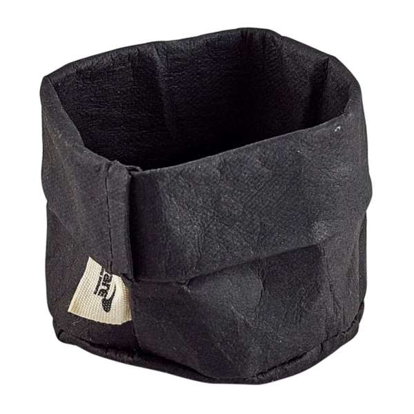 Black Washable Paper Bag 7 Dia x 6cm (H) - Pack 1