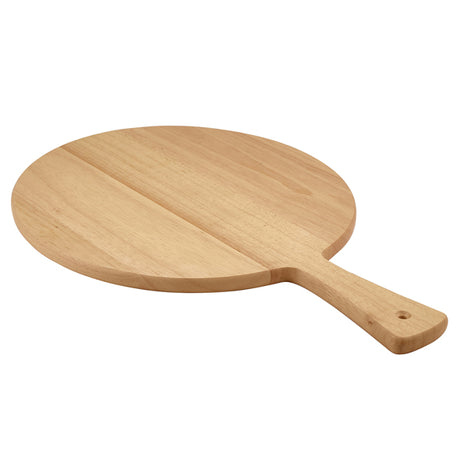 Genware FSC 100% Hevea Wood Pizza Paddle 33cm Dia - Pack 1