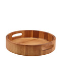 GenWare Acacia Wood Round Serving Tray 30cm - Pack 1