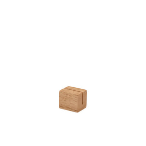 GenWare FSC 100% Hevea Wood Sign Holder 3 x 2.5 x 2.5cm - Pack 12