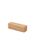 GenWare FSC 100% Hevea Wood Sign Holder 9 x 2.5 x 2.5cm - Pack 12