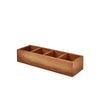 GenWare Acacia Wood Tea Box 30 x 10 x 6cm - Pack 1