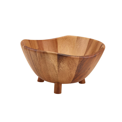 GenWare Acacia Wood Tripod Bowl 30cm - Pack 1