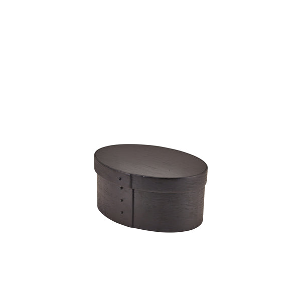 GenWare Black Wood Veneer Oval Bread Box - Pack 1
